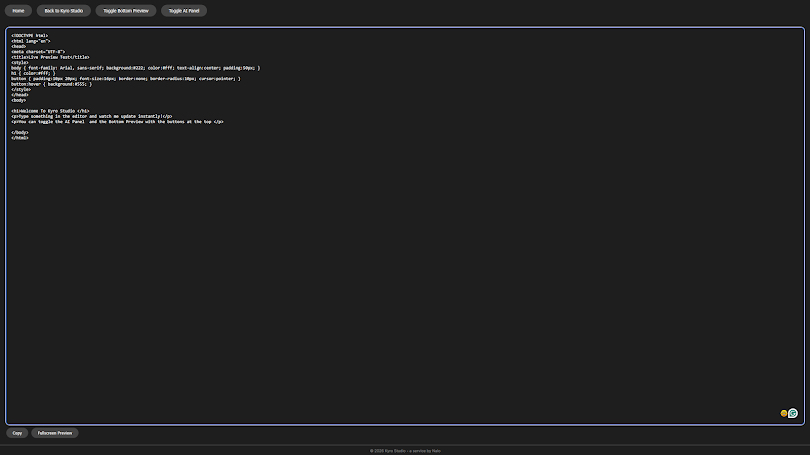 Workspace Customization Screenshot